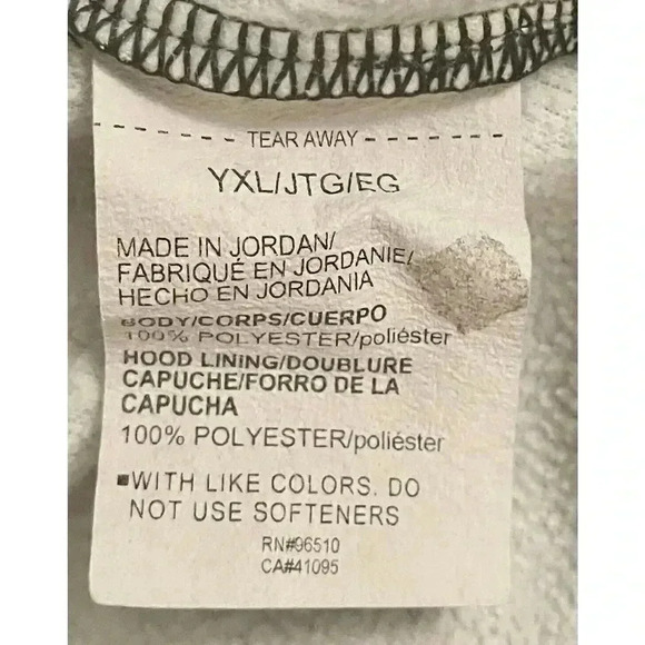 Under Armour ColdGear Pullover Fleece Hoodie Logo Pattern With Pocket Youth XL - Picture 4 of 5